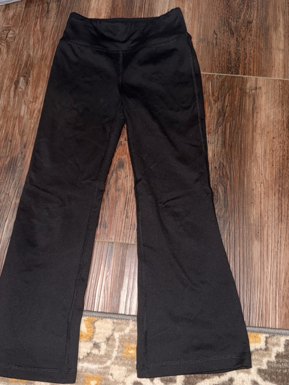 Kids Black Stretch Flared Leggings